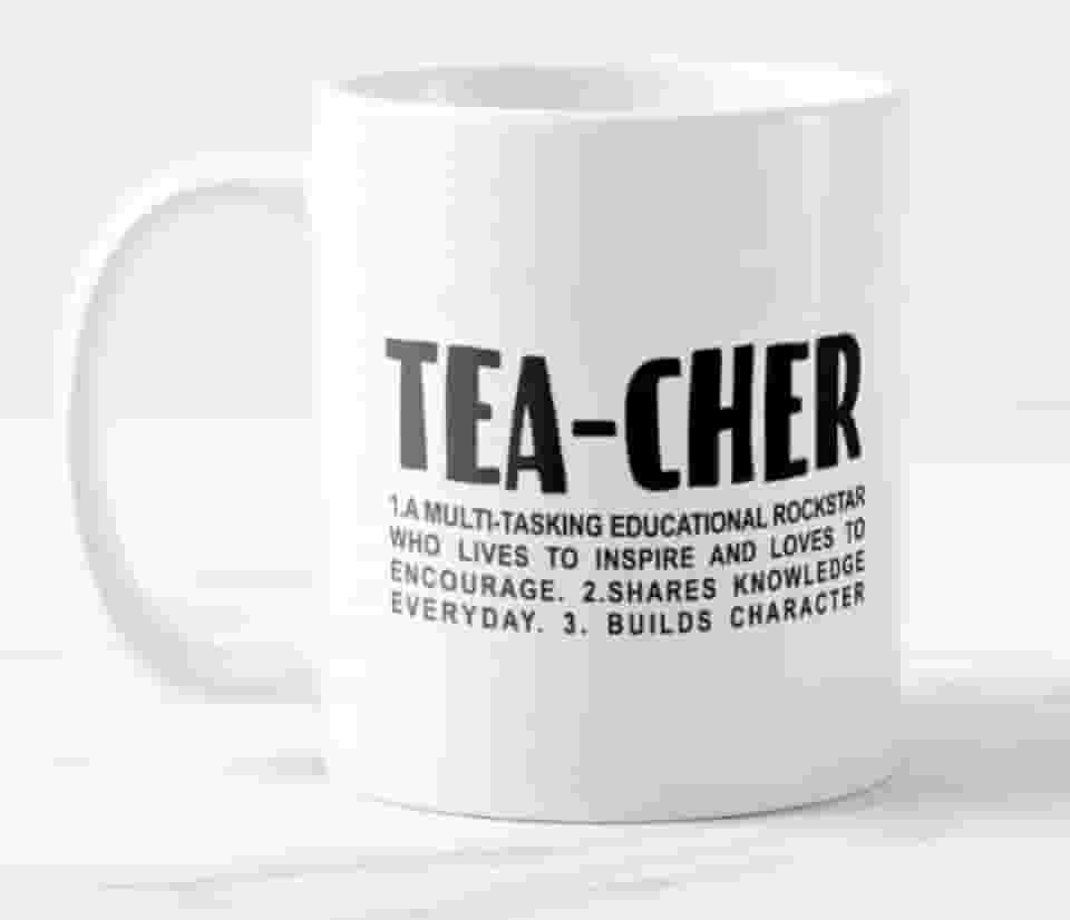 Caneca Professor Inglês Teacher Significado