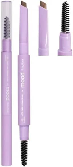 Lápis para Sobrancelhas 2 em 1 Mood, Cor Média, Ruby Rose