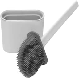 LYOR - Escova Sanitária com Suporte 10cm x 4cm x 35,5cm Cinza Plástico