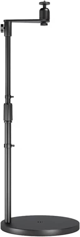 Suporte para projetor de chão com pino de 1/10.2 cm, ângulo de 360 graus ajustável, peso do chassi, 4 kg, altura mais estável, ajustável, suporte de montagem do projetor