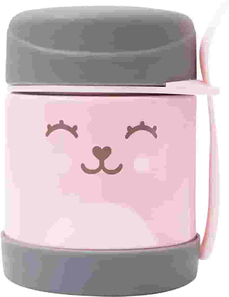 Buba Pote Termico C/Colher - Gumy Rosa Buba Rosa