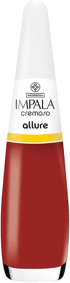 Esmalte Allure, Impala Cosmeticos, Vermelho