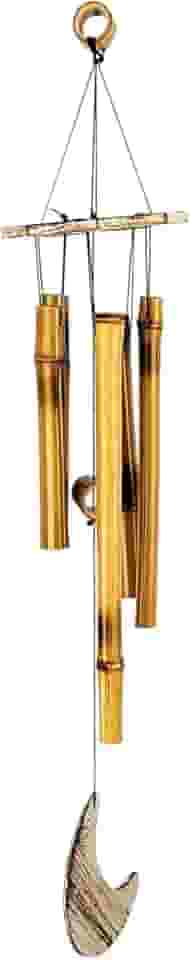 Sino dos Ventos mensageiro de bambu Mobile com 5 tubos 60 cm