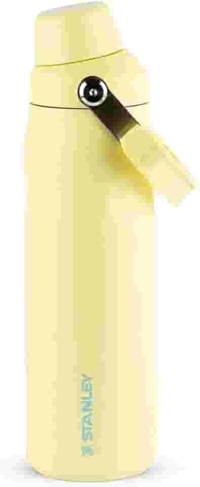 Stanley - Garrafa de água Aerolight Fast Flow, garrafa isolada a vácuo para bebidas frias, aço inoxidável leve, 710 ml, Pomelo