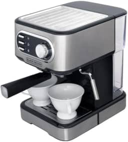 BLACK+DECKER Cafeteira Elétrica, Compatível com Cápsulas Nespresso e Dolce Gusto, Até 2 Xícaras de Café Simultâneas, 220 V, Modelo CE1100G-B2