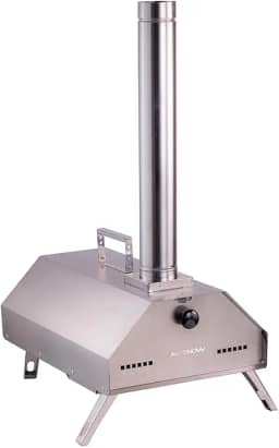 Mini Forno de Pizza A Lenha Antonow/Portátil/Inox Escovado