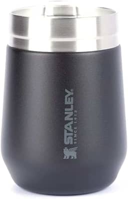 Stanley - Copo Térmico Everyday, 296ml, para Bebidas Quentes e Frias com Tampa, Aço Inoxidável, Matte Black