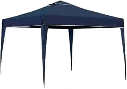 Tenda Gazebo Sanfonada 3x3 Articulada Impermeável - Barraca de Praia Resistente para Camping, Proteção Ar Livre e Exterior