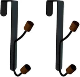 Oikos - Conjunto de Cabides Verticais com Gancho para Porta 2 Peças