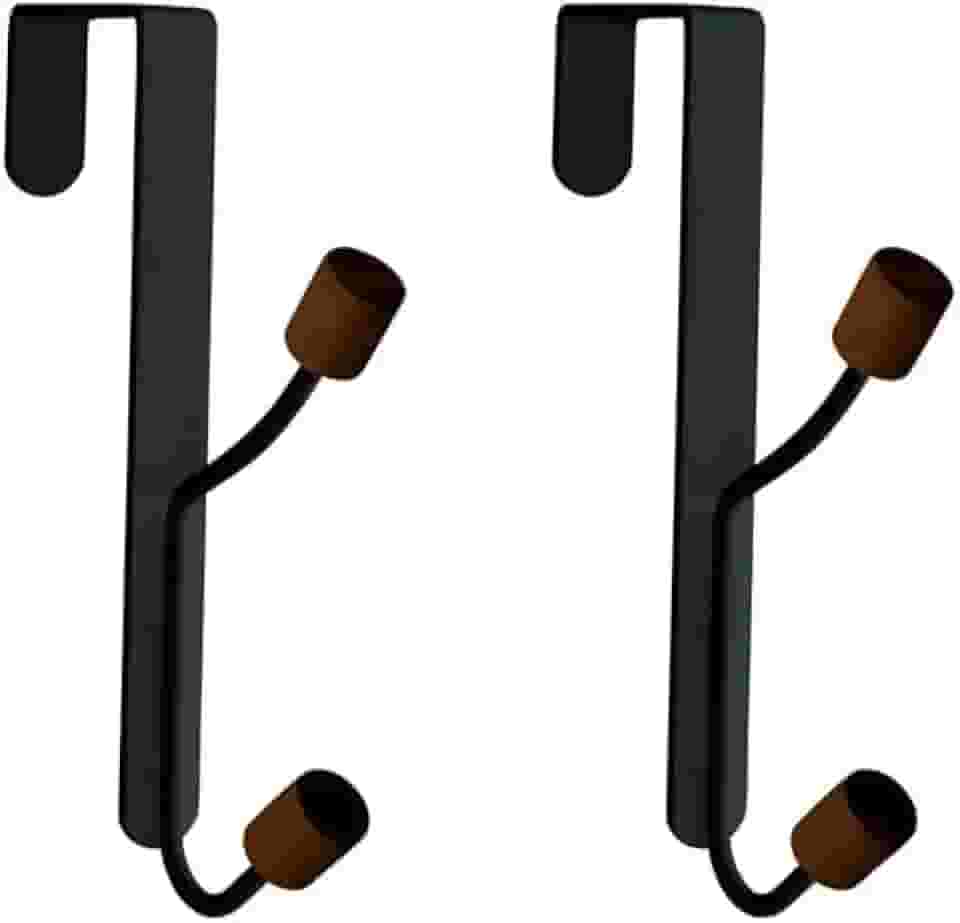 Oikos - Conjunto de Cabides Verticais com Gancho para Porta 2 Peças