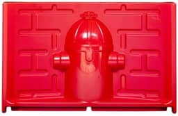 PIPI DOLLY'S Acessório Painel Sanitário para cachorro Macho Vermelho Luxo