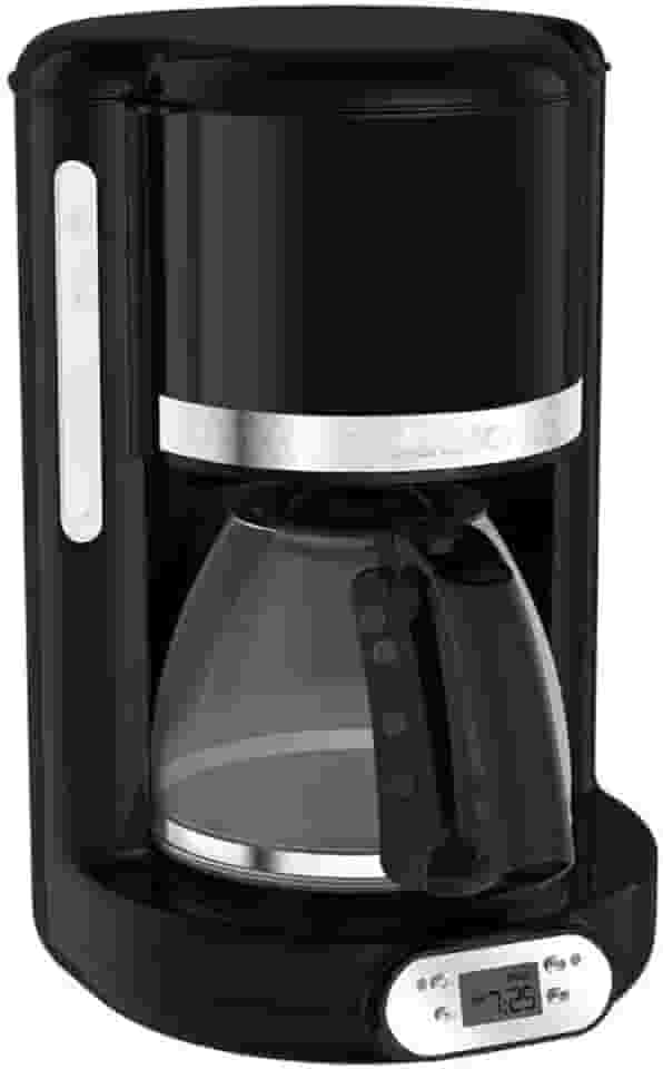 Cafeteira Elétrica Arno Soleil Preta 1,25L SPFC, Design Retrô, Programável, Corta Pingos, Jarra de Vidro, 220V