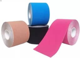 Kit 2 Fita Tape Bandagem Elástica para Fisioterapia - Alívio de Dor e Lesões Musculares em Atletas (5cm x 5m) PREMIUM