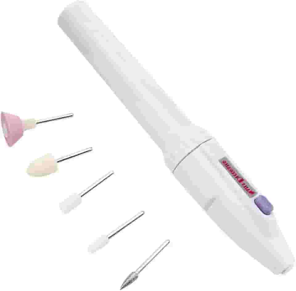 1 Conjunto Máquina Removedora De Cutícula Broca De Remoção De Unhas Retificadora De Pedicure Máquina De Polir Lixadeira De Unhas Branco Portátil Ferramentas De Manicure