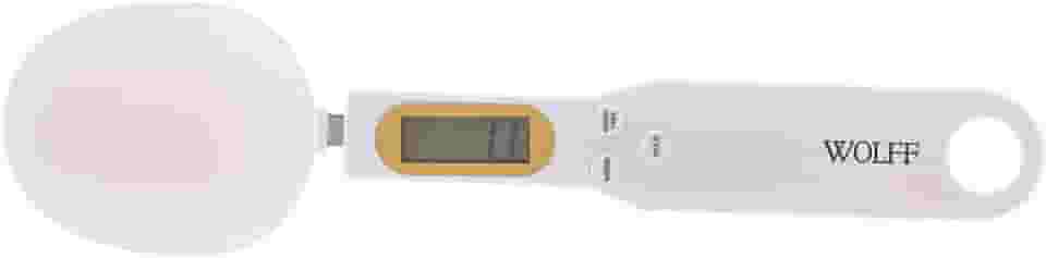 WOLFF - Colher Medidora Digital de Plástico Branca 23cm