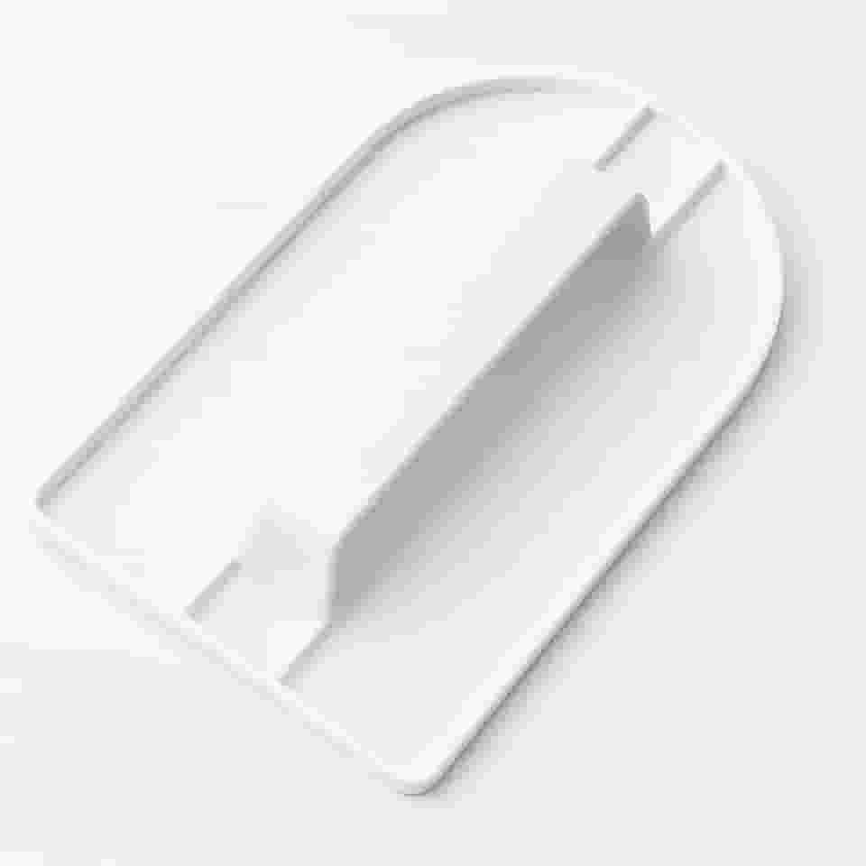 Espátula Alisadora para Bolo 14x8cm Plástico Confeitaria Profissional Alisador de Pasta Americana e Chantilly para Decoração de Bolos