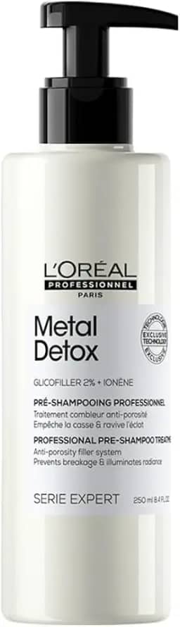 L'Oréal Professionnel Pré-Shampoo Metal Detox, Tratamento preenchedor antiporosidade, 250ml