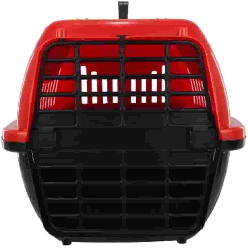Caixa Transporte Pet N1 Cães Cachorros Gatos Plástico (Vermelho)