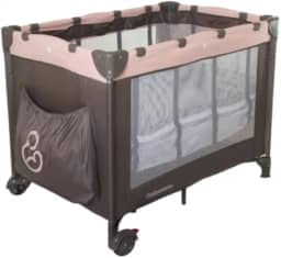 Berço Portátil Desmontável Affetto Cappuccino Rosa Galzerano