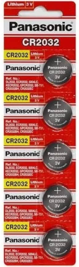 Bateria Lithium 3v Cr 2032 Panasonic,cartela com 5 uns