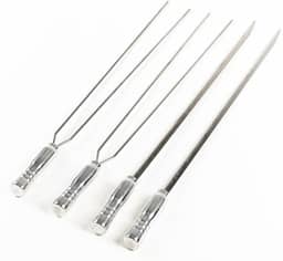 JOGO DE ESPETOS DE INOX 2 ESPADAS E 2 DUPLOS (46 cm de Lâmina)