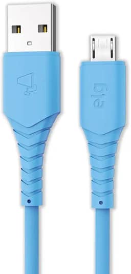 Cabo Micro USB Emborrachado de Alta Performance 1,2M Azul - M512T ELG