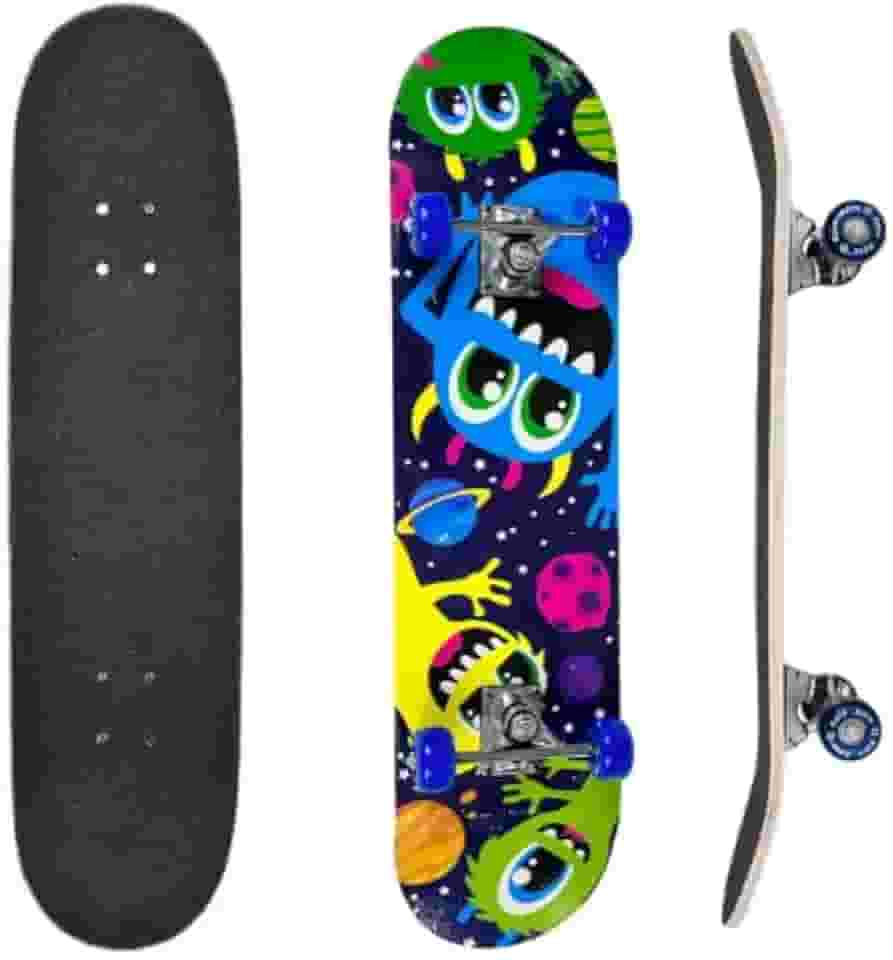 Skate Infantil Menino Menina SK8 Radical Skate 79cm