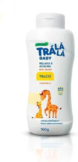 Tra La La - Talco Tra La La Baby 160G Bem Estar