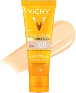 Protetor Solar Facial com Cor Vichy Idéal Soleil Clarify FPS60-40g