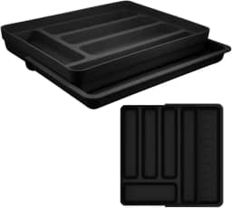 ORGANIZADOR DE TALHERES COM EXTENSOR | BLACK