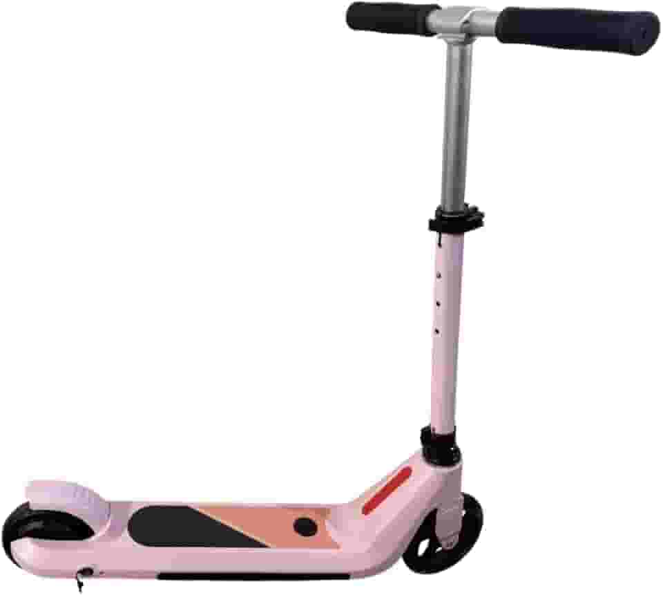 Bang Toys - Patinete Elétrico Infantil E8 Electric 24V - com Ajuste de Altura, Luzes de LED, Indicador de Bateria, Entrada USB/MP3 - Suporta até 40kg - Cor Rosa