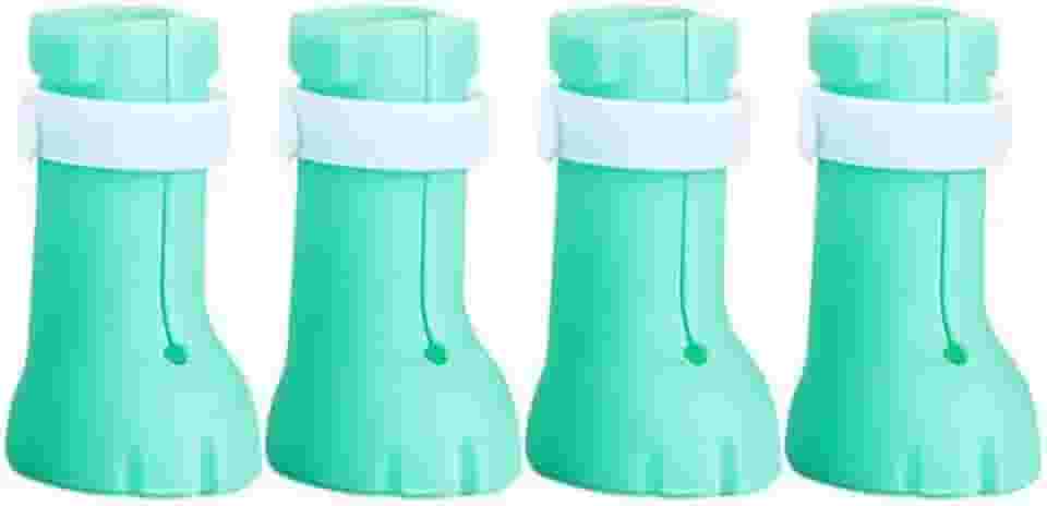 Sapatos Para Pet Bota Antiderrapante Anti Arranhão Cachorro E Gato Protetor De Patas Sapatinhos Silicone Ajustáveis Botinhas Cães E Pets