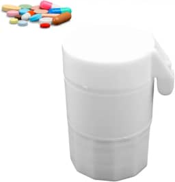 Genérico Cortador e Amassador de Comprimidos, Armazena, Portátil (Cortador de comprimidos) - 1 Compartimento