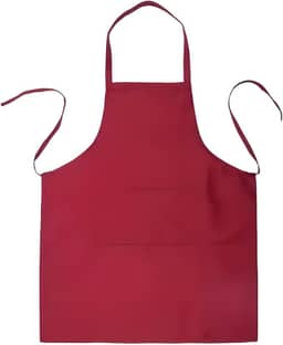Avental De Tecido Catiônico Vermelho Ajustável, Impermeável E Resistente a Manchas, Ideal Para Cozinha, Culinária, Confeitaria E Artesanato, Proteção Contra Líquidos E Sujeira