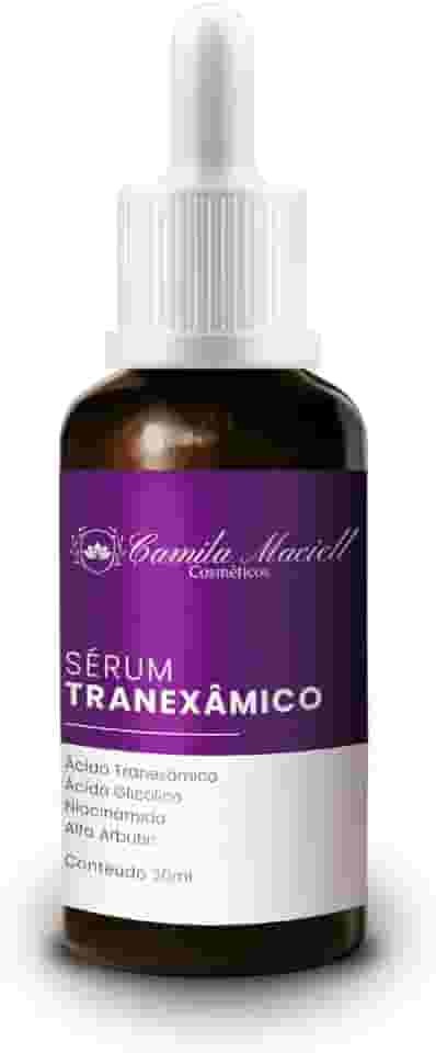 Sérum Facial Tranexâmico Camila Maciell, 30ml, com Ácido Tranexâmico, Ácido Glicólico, Clareamento Inteligente para Manchas e Melasma