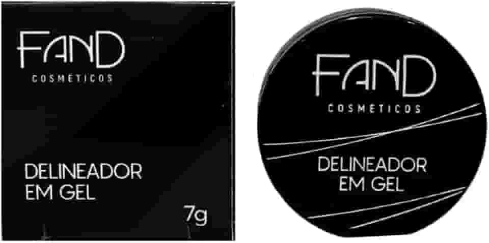 Delineador em Gel Super Preto À Prova D'água FAND 7g