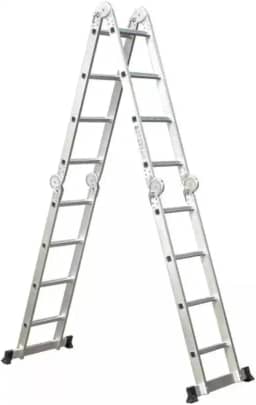 Escada Articulada 4x4 De Alumínio 16 Degraus 4,32 Metros