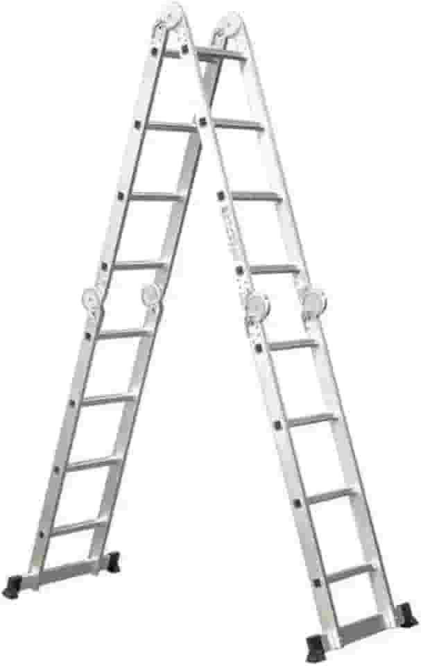 Escada Articulada 4x4 De Alumínio 16 Degraus 4,32 Metros