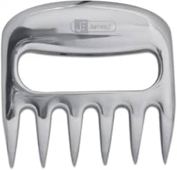 Garra de Urso Destrinchante em Alumínio Polido Acessório para Churrasco Ideal para Desfiar Carne