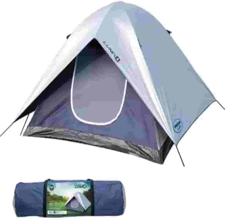 Barraca Luna para 4 Pessoas – Resistente à Chuva, Ventilação Dupla, Ideal para Camping e Praia