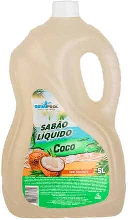 Sabão Líquido Lava Roupas Côco Para Roupas Delicadas 5 Litros