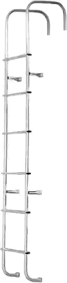 SURCO | Escada externa para trailers | Universal | Feito nos EUA | Alumínio leve e forte | Escada reta para contorno reto de van | Instalação fácil - 502L