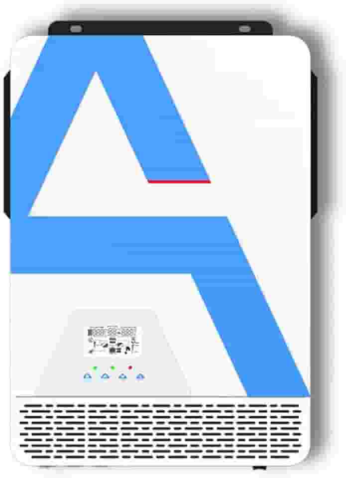 Inversor Híbrido Solar Off-Grid 3.2KW 24V DC para 220-230V AC, Inversor Pro MAX com Controlador de Carga Solar MPPT de 80A, Funciona com Baterias de Chumbo Ácido e de Lítio de 12V