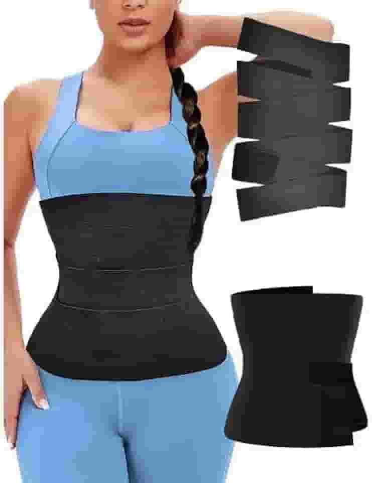 Cinta Modeladora Bandagem Redutora 3 Metros | Emagrecedora, Ajustável, Afina Cintura e Abdômen | Pós-Parto, Academia, Suporte Lombar e Alta Compressão – Confortável e Discreta