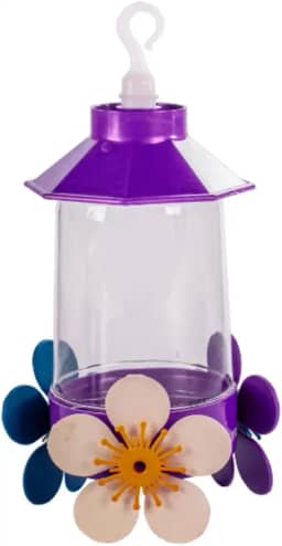 KIT 2 peças Bebedouro Beija Flor 250ml cores sortidas - Ideal para Jardins, Atrai Pássaros, Adiciona Alegria e Beleza ao Ambiente, Fácil de Pendurar e Limpar