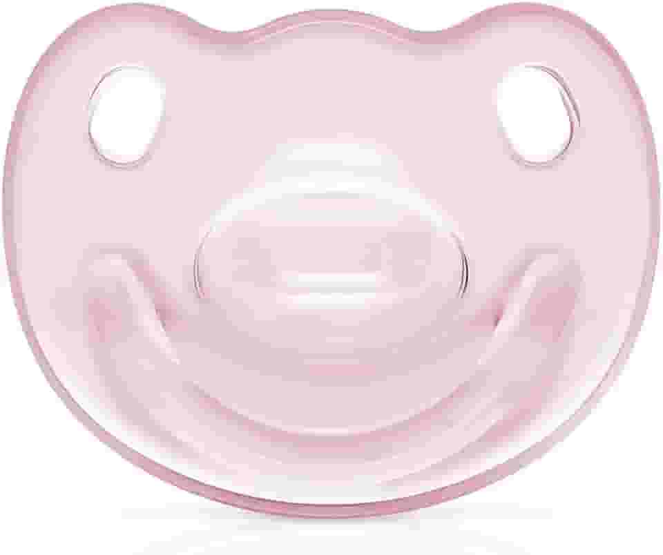 Chupeta 100% Silicone Divertidas 0 a 6 meses Lillo – Rosa