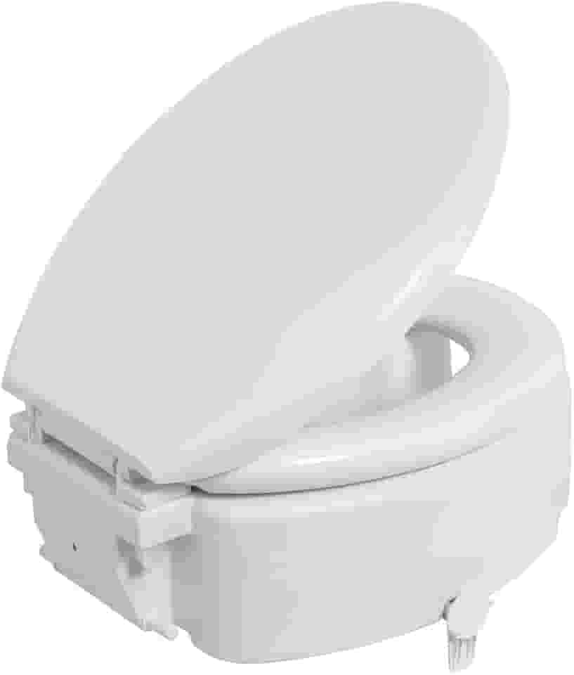 Assento Sanitário Elevado com Almofadado e Trava 16,5cm Astra