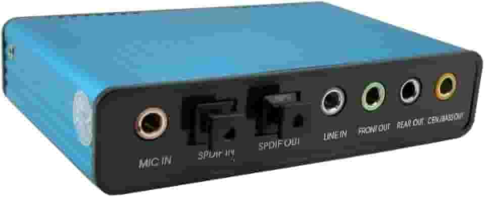 Placa De Som Externa Usb - 5.1-6ch - Óptico