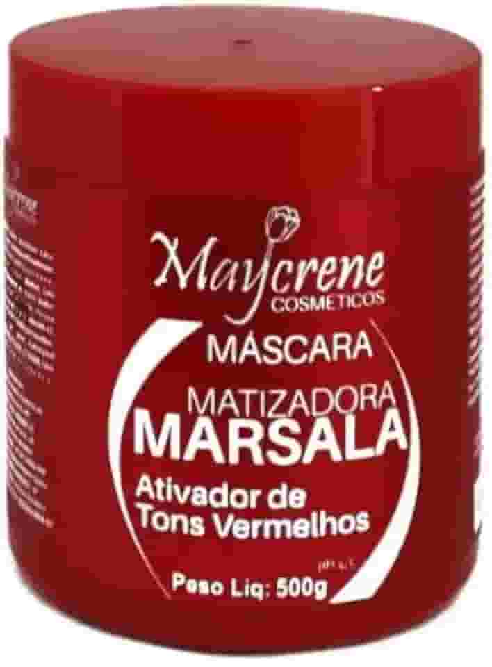 Máscara Matizadora Marsala Ativador de Tons Vermelhos 500g Maycrene…