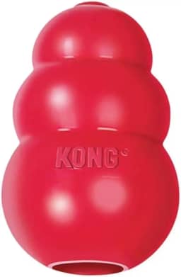 Brinquedo para Cães Kong Classic X-Small Vermelho, Borracha Resistente, Recheável com Petiscos